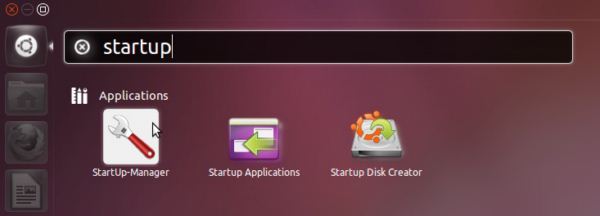 Open Dash Home, type "Startup" in the search box and open StartUp-Manager