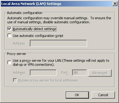 Local Area Network Settings