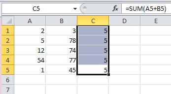 Automatic Calculation in Excel 2010