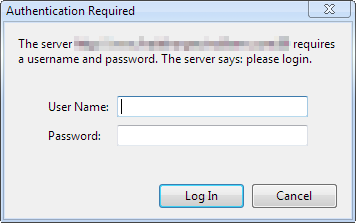 Google Chrome - Authentication Required