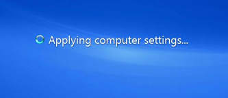 Windows 7 boot - Applying computer settings...