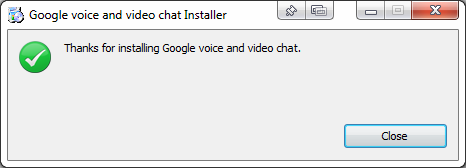 Google voice and video chat installer