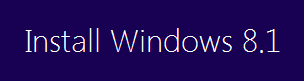 Install Windows 8.1