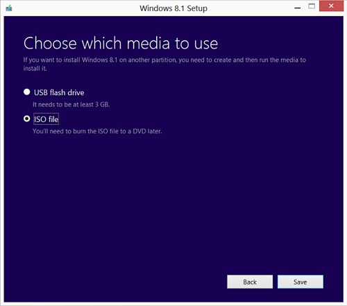 Windows 8.1 download tool