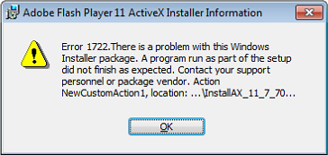 Adobe Flash Player 11 ActiveX Installer Information