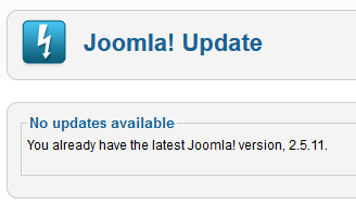 You already have the latest Joomla! version