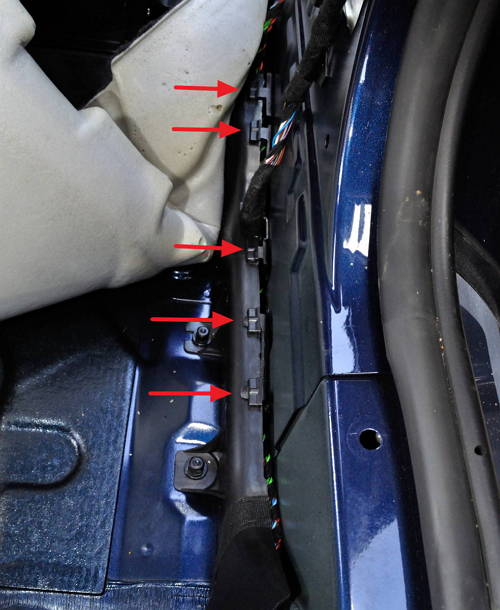 BMW wiring loom cover