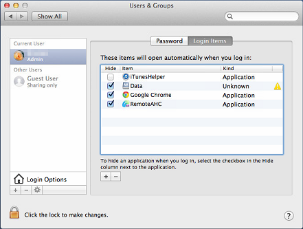 MAC OS X - Users and Groups