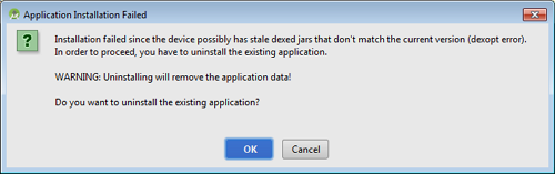 Application Installation Failed