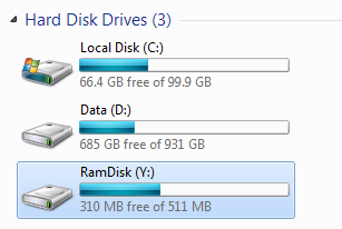 ramdisk in your list of Hard Drives