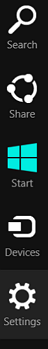 Windows 8 Side Panel Charms