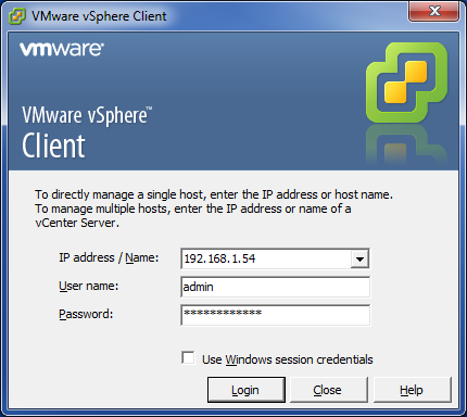 VMware vSphare client