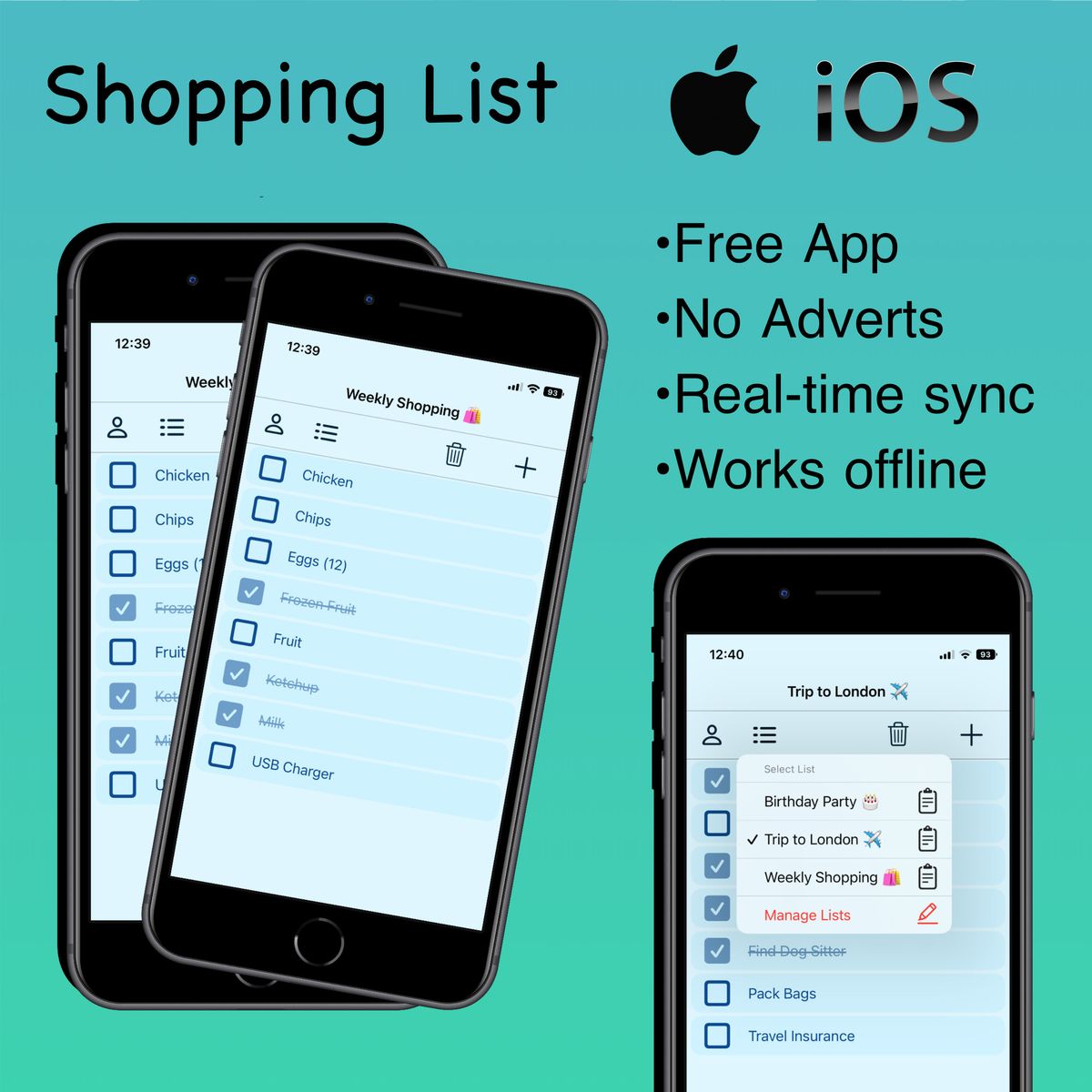 Shopping List App Advert