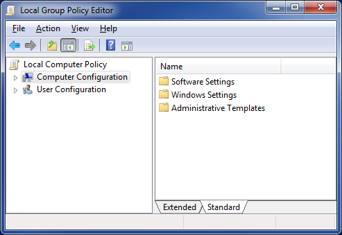 Local Group Policy Editor (gpedit.msc)