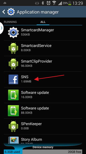 Samsung Note 3 Application Manager