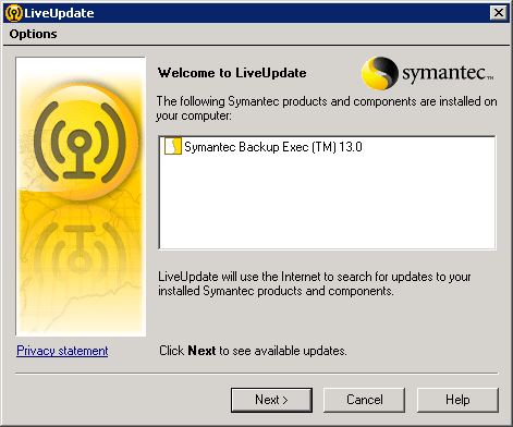 Symantec LiveUpdate