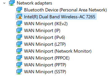 Device Manager > Network Adapters 