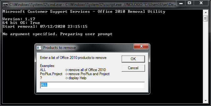 Office 2010 Removal Utility