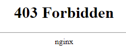 nginx: 403 Forbidden