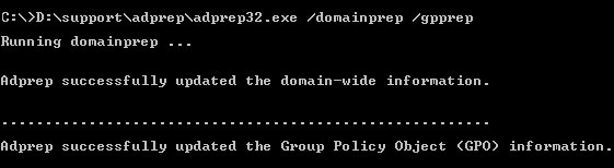 adprep /domainprep /gpprep