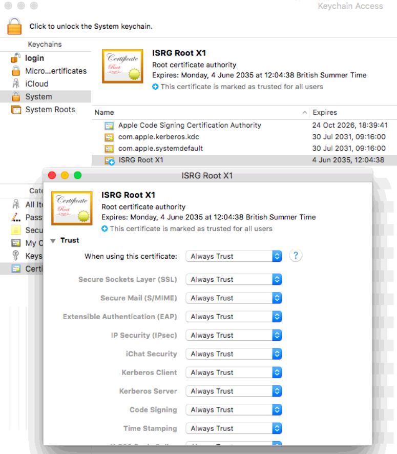 Mac OS Keychain Access